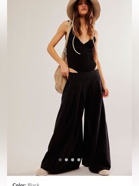 Free People Poplin wide leg pants